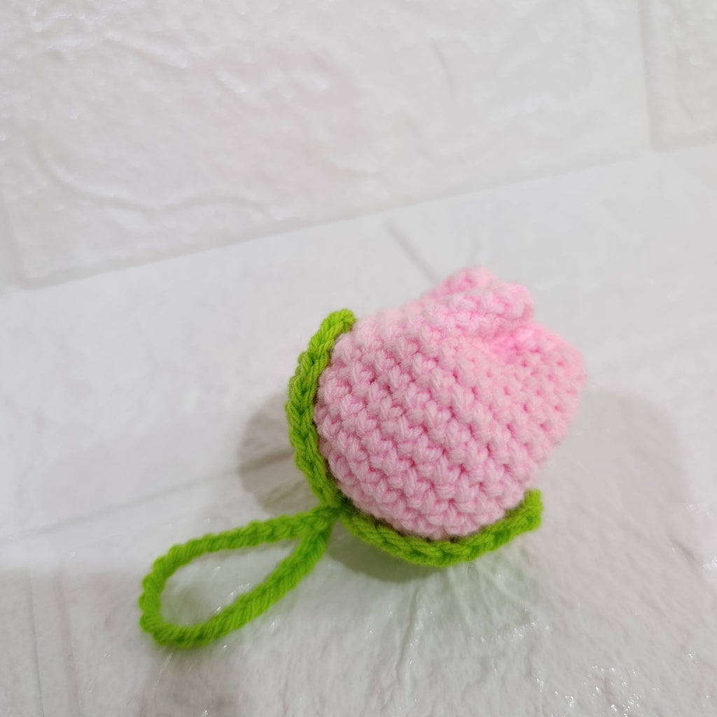 Llavero Tulipán Tejido a Mano