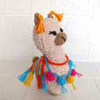 Alpaca Grande Peludita Amigurumi en Crochet