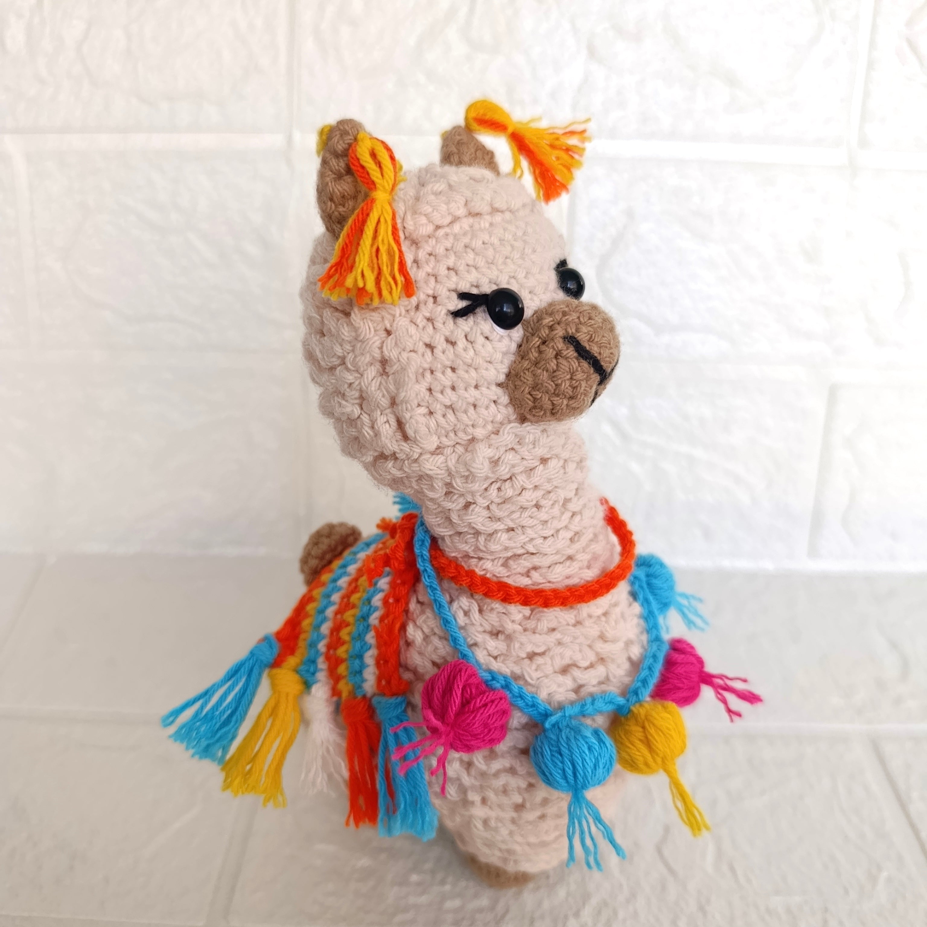Alpaca Grande Peludita Amigurumi en Crochet