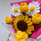 Ramo Mix Floral de Flores Amarillas en Crochet