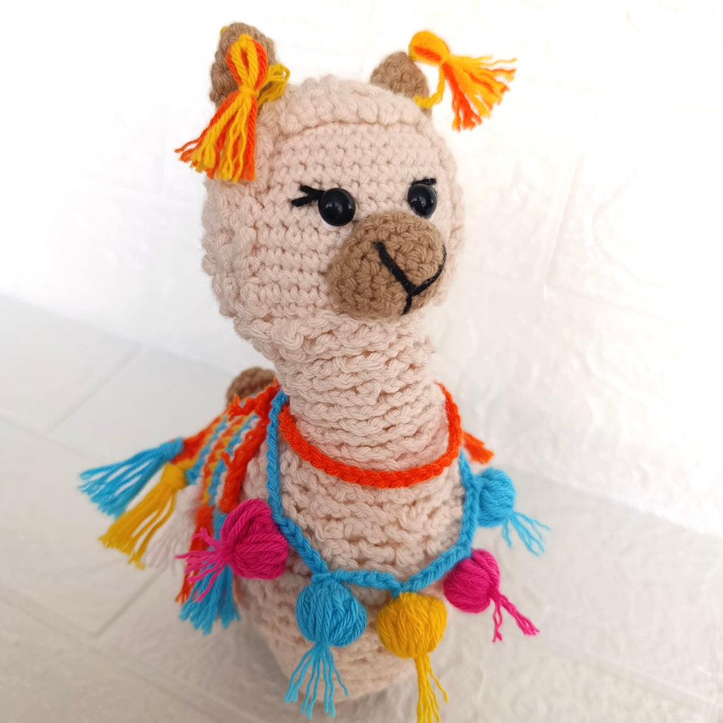 Alpaca Grande Peludita Amigurumi en Crochet