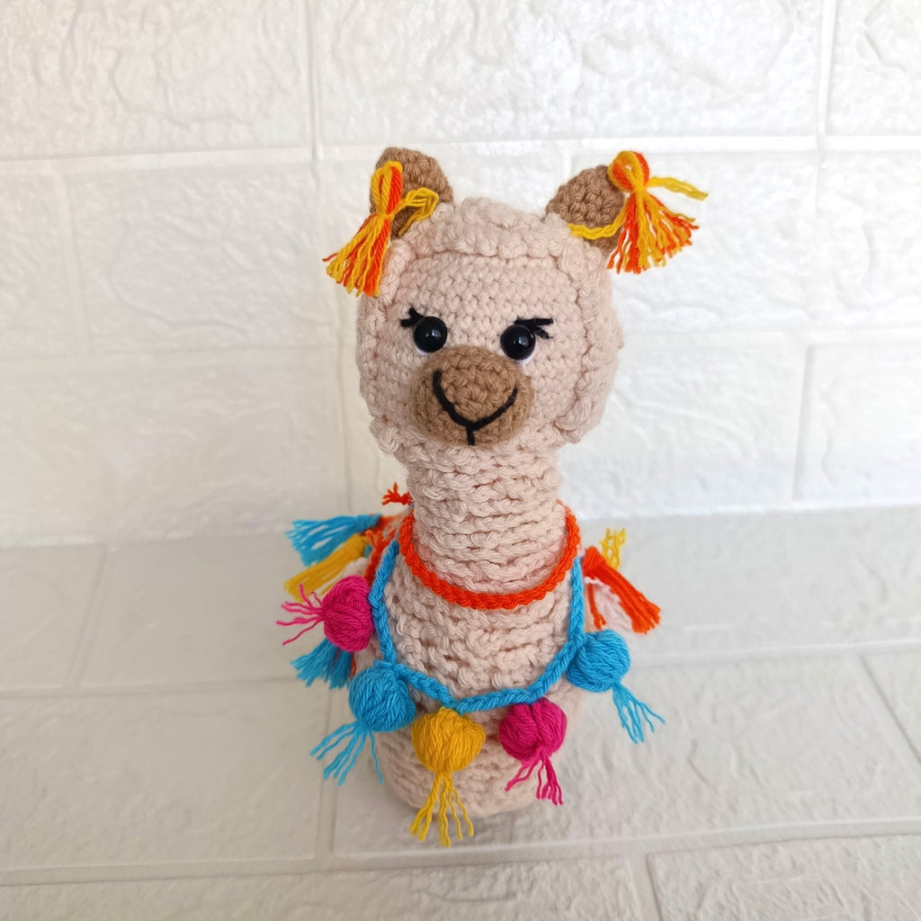 Alpaca Grande Peludita Amigurumi en Crochet