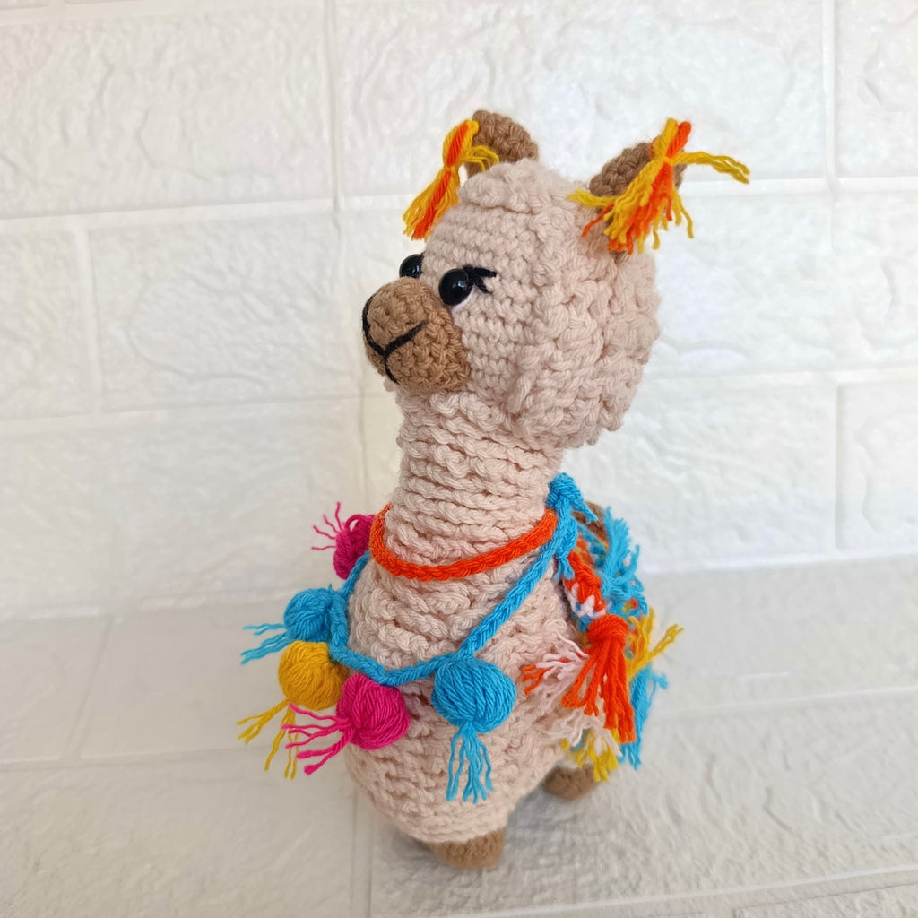 Alpaca Grande Peludita Amigurumi en Crochet