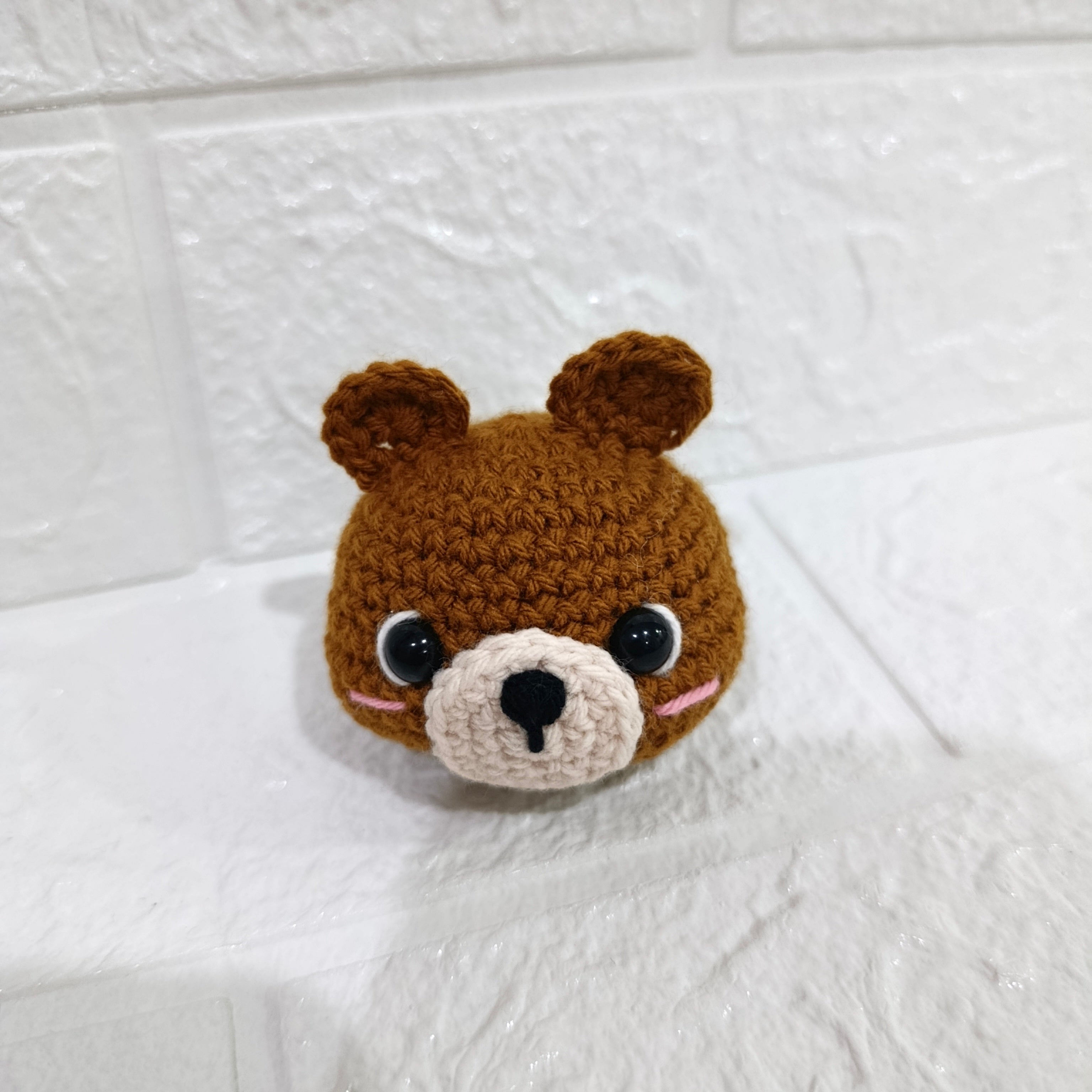 Llavero Osito Mediano Tejido a Crochet