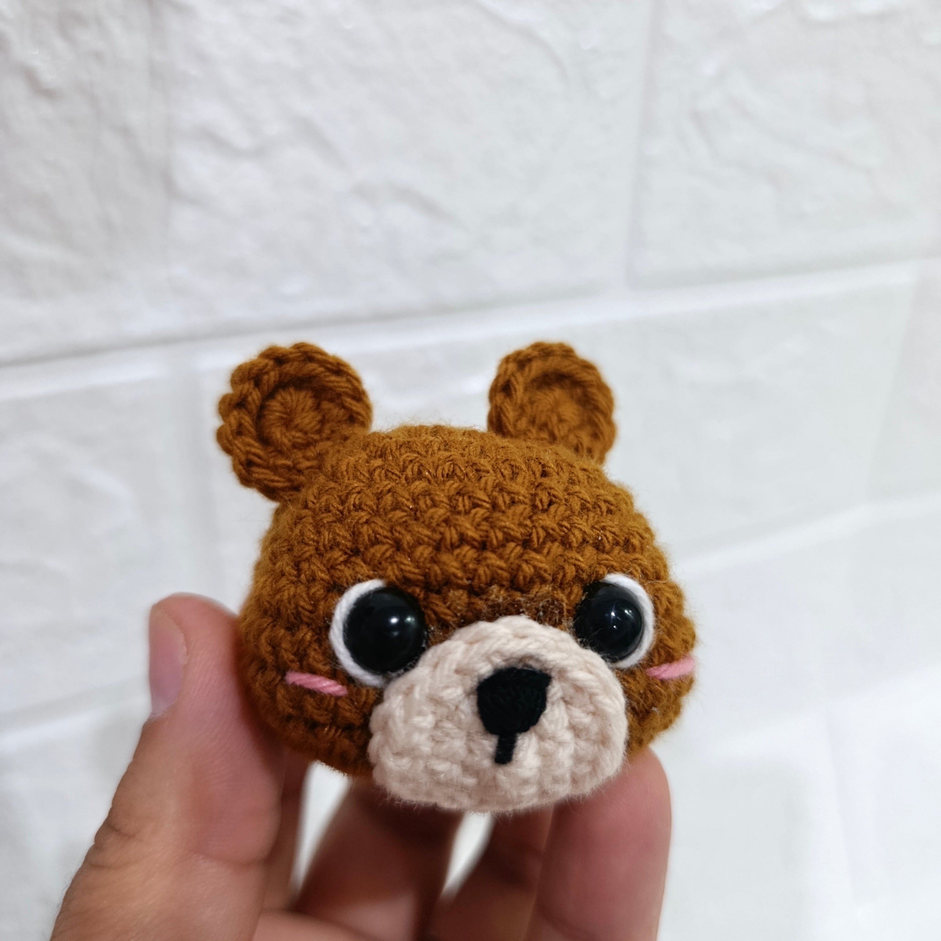 Llavero Osito Pequeño Tejido a Mano