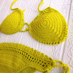 Bikini Verde Limón en Crochet – Talla S