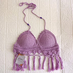 Top Lila en Crochet Artesanal – Talla S