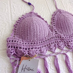 Top Lila en Crochet Artesanal – Talla S