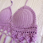 Top Lila en Crochet Artesanal – Talla S