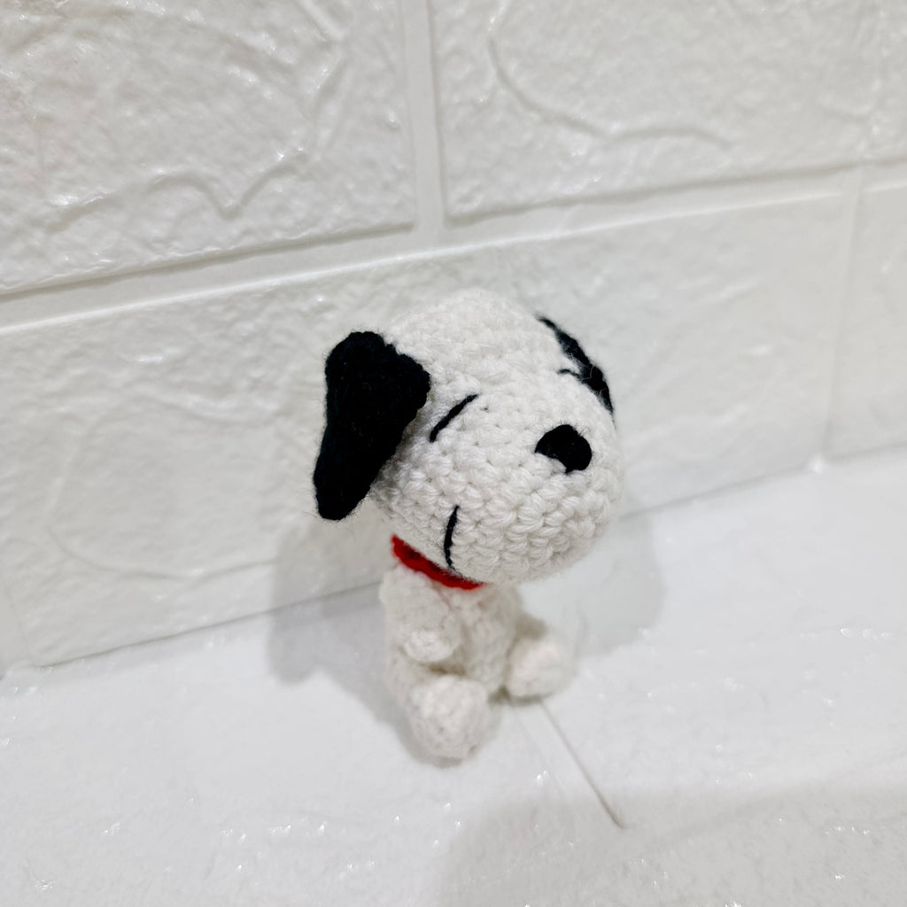 Llavero Snoopy Tejido a Mano en Crochet