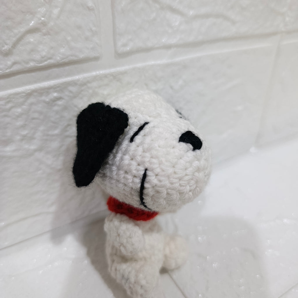 Llavero Snoopy Tejido a Mano en Crochet