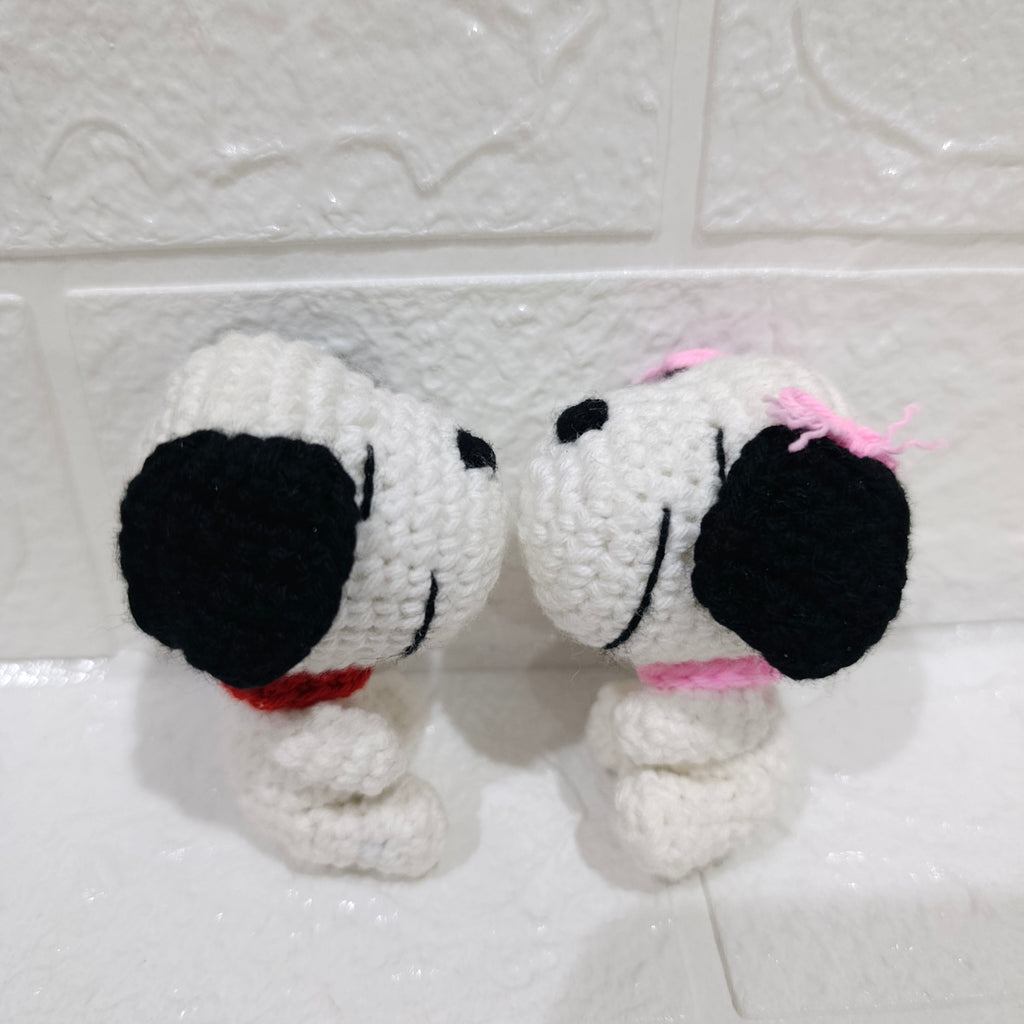 Llavero Snoopy Tejido a Mano en Crochet
