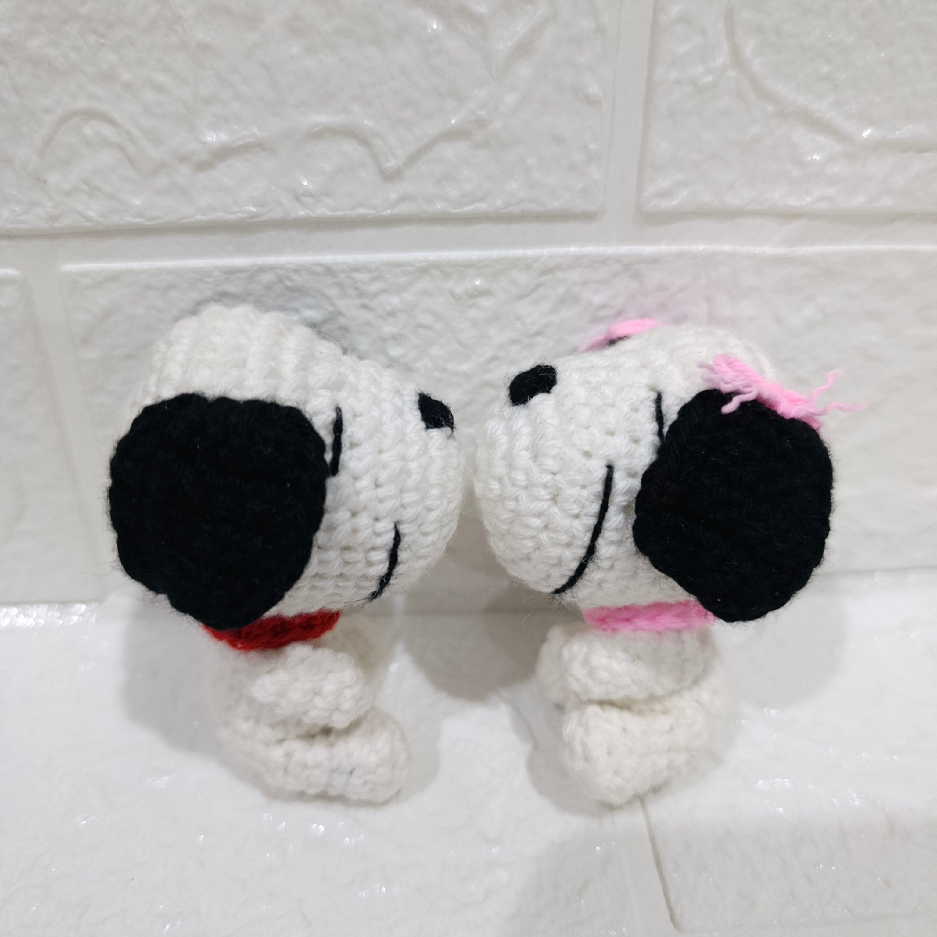 Llavero Snoopy Tejido a Mano en Crochet