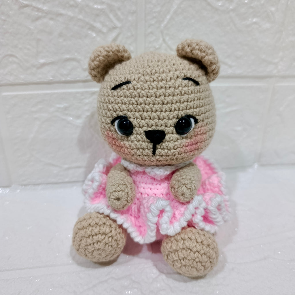 Osito Amigurumi Sentado – Muñeco Tejido a Mano
