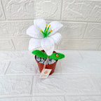 Maceta de lirio tejido crochet