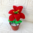 Maceta de lirio tejido crochet