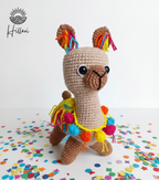 Llama Crochet Cuzco 20 cm Tejida a Mano