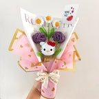 Ramo Kitty San Valentín Tejido en Crochet