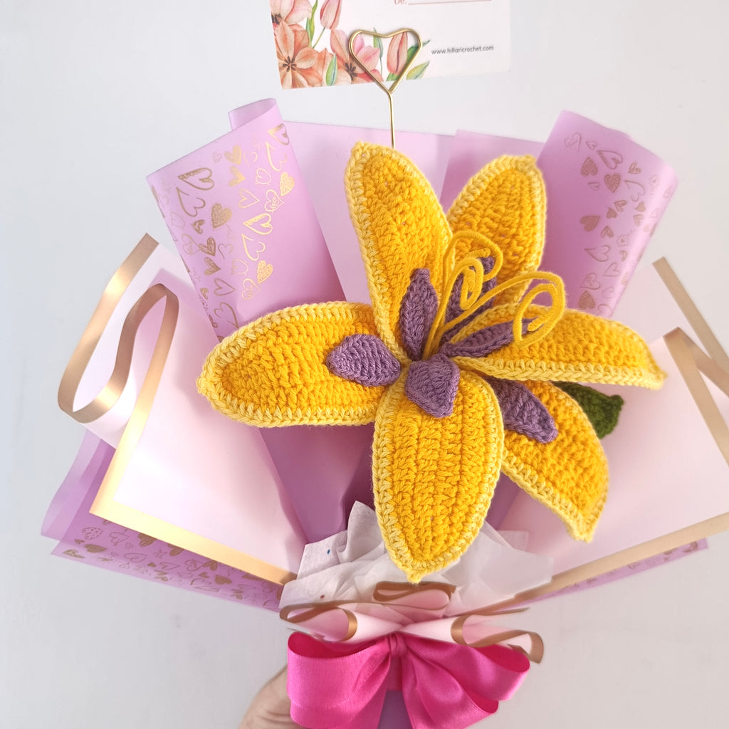 Ramo Rapunzel San Valentín Tejido en Crochet