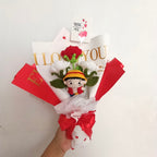 Ramo Luffy San Valentín Tejido en Crochet