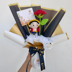 Ramo Luffy Crochet con Rosa
