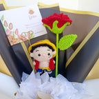 Ramo Luffy Crochet con Rosa