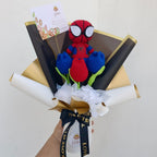 Ramo Spiderman Crochet con Tulipanes