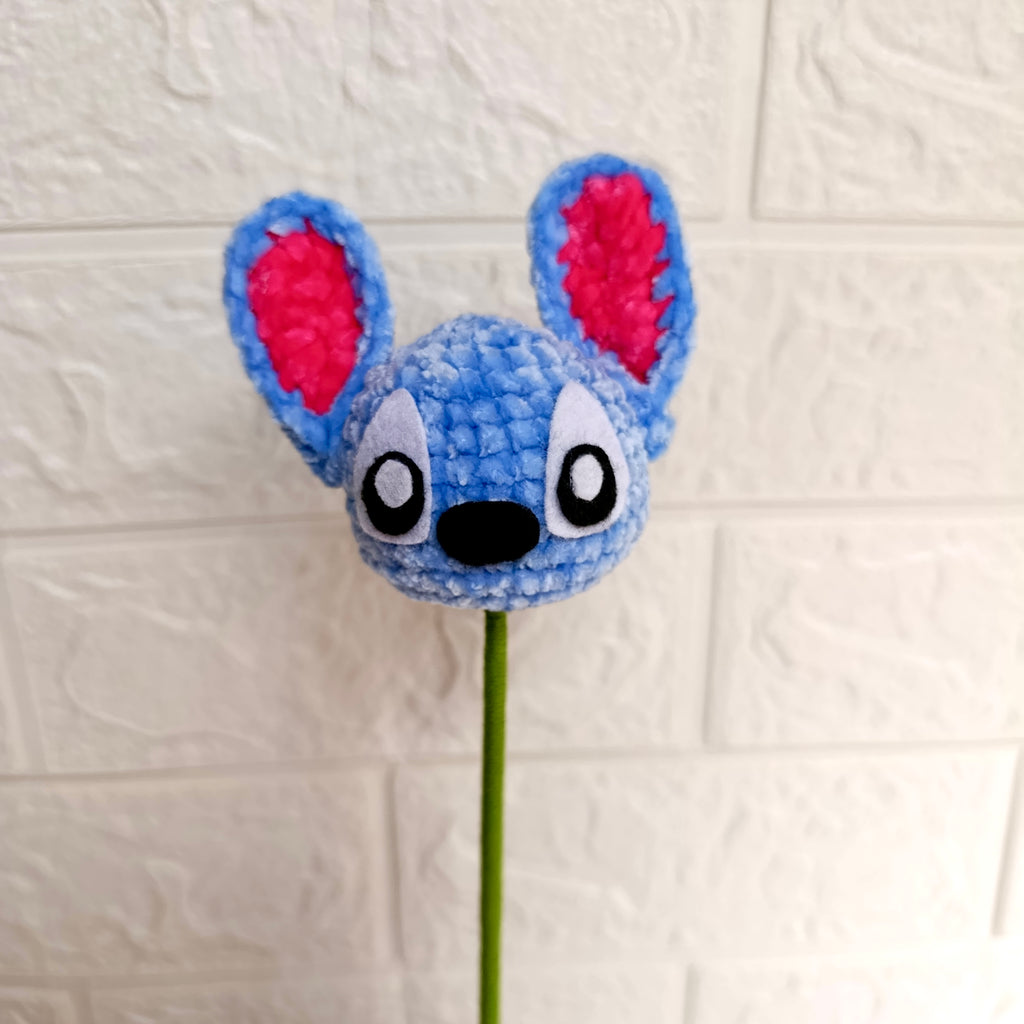 Stitch Amigurumi Tejido a Mano – Complemento para Ramos